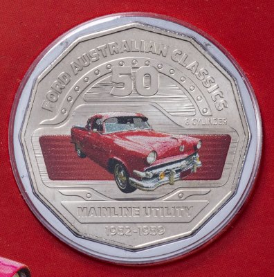 Купить Австралия 50 центов 2017 Форд Mainline Coupe Utility в буклете