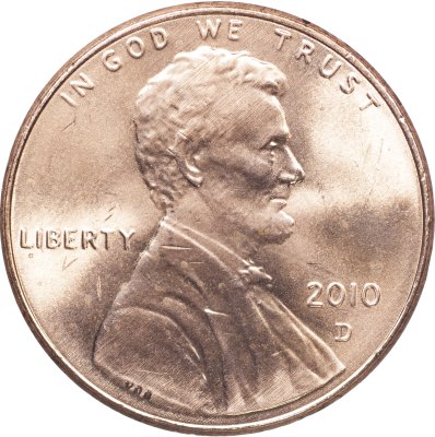 купить США 1 цент 2010 D [KM#468] "Lincoln Cent. Реверс щита"