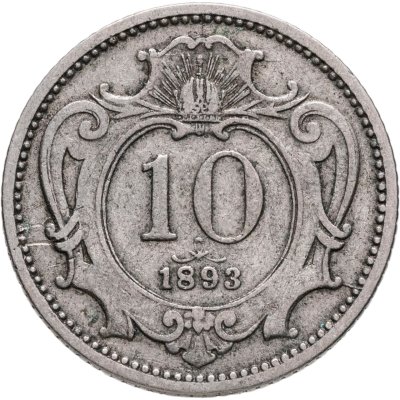 купить Австрия 10 геллеров (heller) 1893