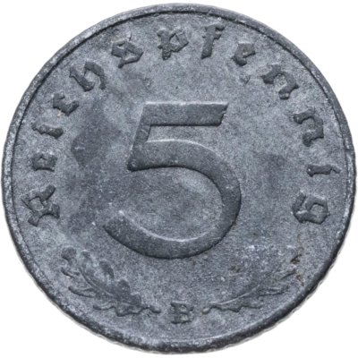 купить Германия (Третий рейх) 5 рейхспфеннигов 1940 B