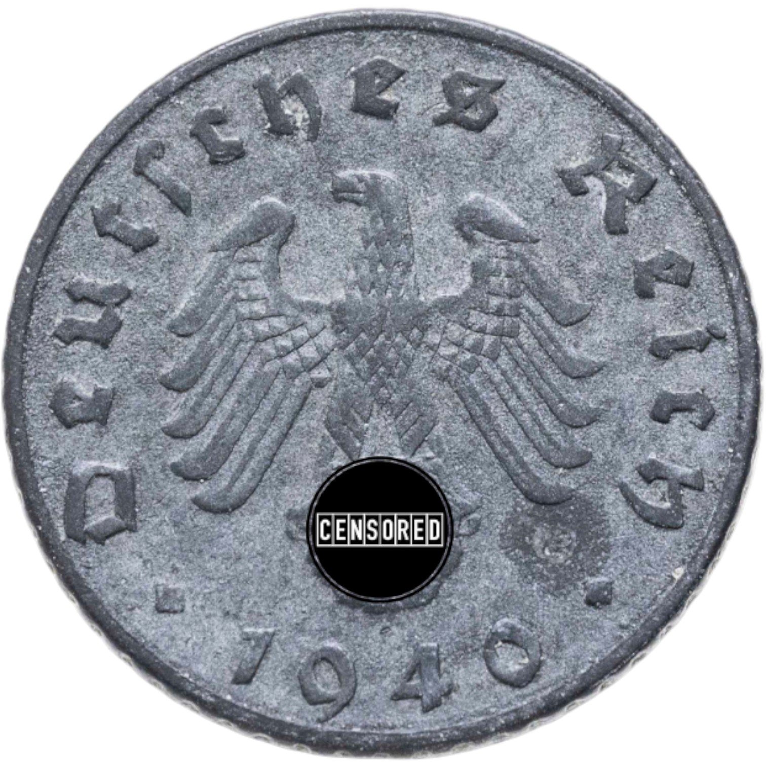 Монета Германия (Третий рейх) 5 рейхспфеннигов 1940 B стоимостью 290 руб.