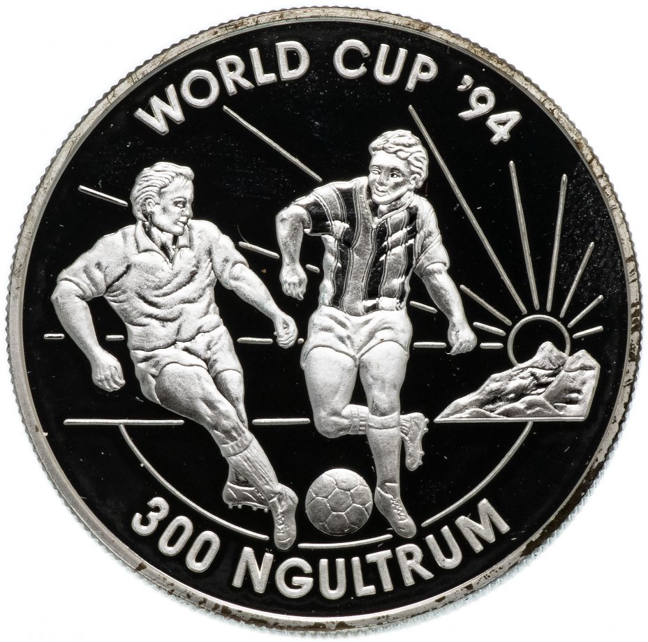 купить Бутан 300 нгултрум 1992 "Чемпионат мира по футболу"