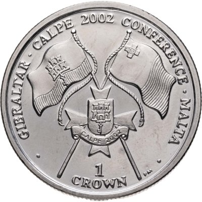 купить Гибралтар 1 крона 2002 "Конференция Гибралтара и Мальты"