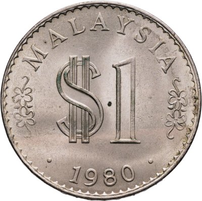 купить Малайзия 1 ринггит 1980