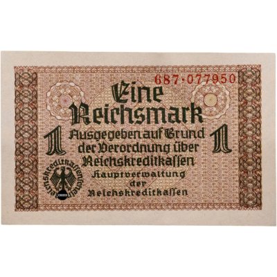 купить Германия 1 рейхсмарка (reichsmark) 1940-1945 "Немецкие оккупационные территории"