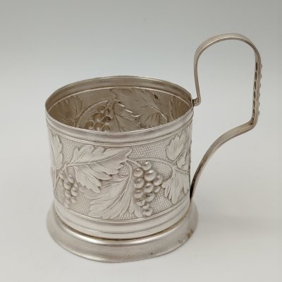 купить Подстаканник "Виноград", мельхиор (медь-никель), СССР, 1950-1970 гг.