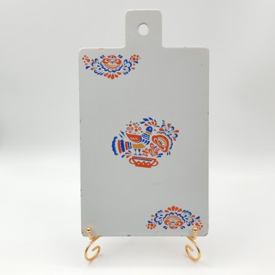 купить Доска разделочная, украшенная изображением петуха, фаянс, деколь, СССР, 1970-1990 гг.