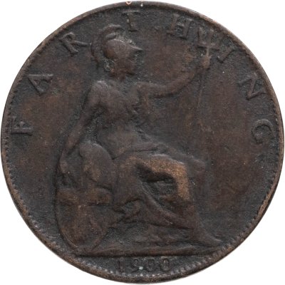 купить Великобритания 1 фартинг (farthing) 1900
