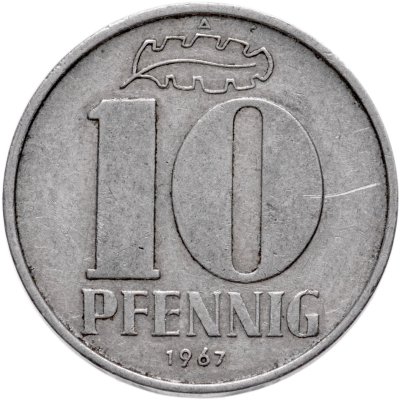 купить Германия, ГДР 10 пфеннигов 1967