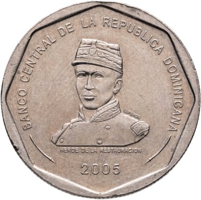 купить Доминикана 25 песо (pesos) 2005