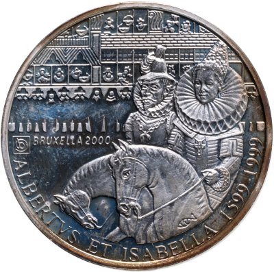 купить Бельгия 500 франков (francs) 1999 "Брюссель - Европейская культурная столица. 400-летие свадьбы Альбрехта VII Австрийского и Изабеллы"