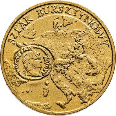 купить Польша 2 злотых 2001 "Янтарный путь"