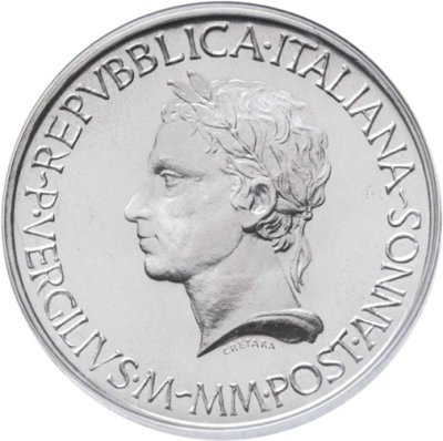 купить Италия 500 лир (lire) 1981 "2000 лет со дня смерти Вергилия" в футляре