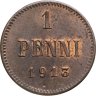 Купить 1 пенни (penni) 1913 Российская Финляндия