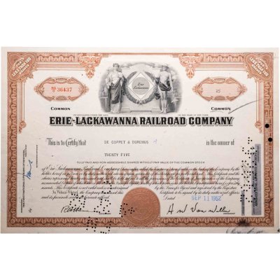 купить США акции "Erie-Lackawanna Railroad Company" 1962