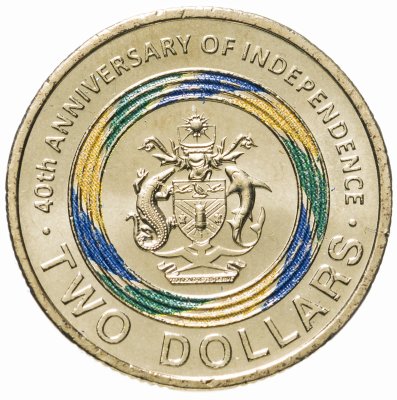 купить Соломоновы Острова 2 доллара (dollars) 2018 "40 лет Независимости"