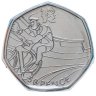Купить Великобритания 50 пенсов (pence) 2011 "XXX летние Олимпийские Игры, Лондон 2012 - Велоспорт"
