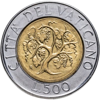 купить Ватикан 500 лир (lire) 1989