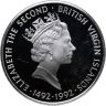 Купить Британские Виргинские острова 25 долларов (dollar) 1992 "500 лет Открытию Нового Света. Аборигены преподносят подарки"