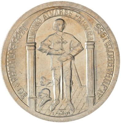 купить Португалия 100 эскудо (escudos) 1985 600 лет Битве при Альжубаротте