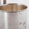 Купить Подстаканник с изящным цветочным декором в стиле модерн, мастер-монограммист "ИВ" (?), серебро 84 пробы, гравировка, Российская империя, 1899-1908 гг.