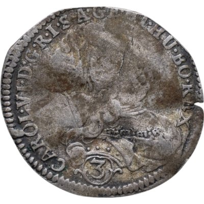 купить Венгрия 3 крейцера 1718 Карл VI