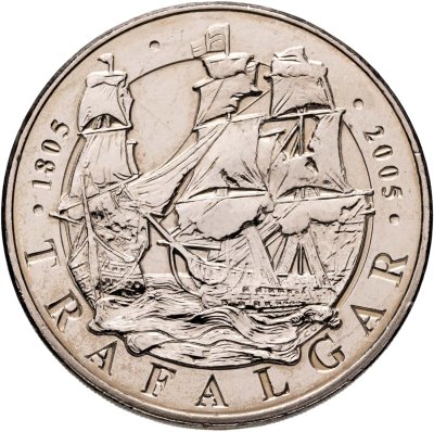 купить Великобритания 5 фунтов (pounds) 2005 "200 лет Трафальгарской битвы"