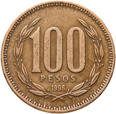 купить Чили 100 песо (pesos) 1989