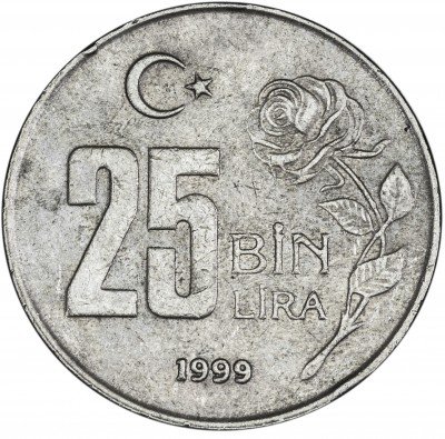 купить Турция 25000 лир 1999