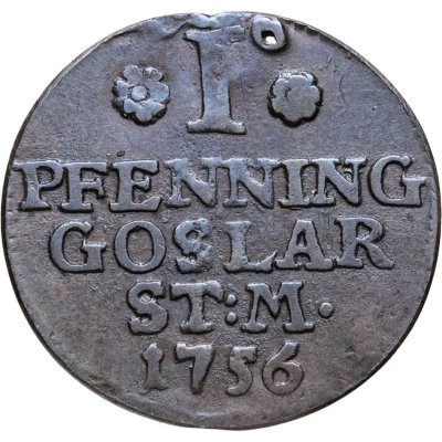 купить Гослар 1 пфенниг 1752
