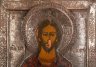 Купить Икона в окладе "Господь Вседержитель", дерево, темпера, сплав металлов, Российская империя, 1880-1915 гг.