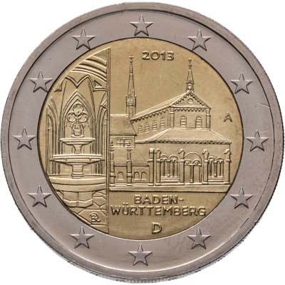 купить Германия 2 евро (euro) 2013 D "Федеральные земли Германии. Баден-Вюртемберг"