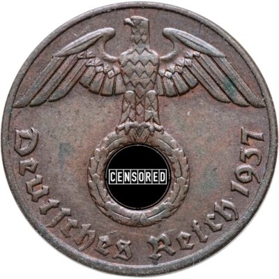 купить Германия, Третий рейх 1 рейхспфенниг (reichspfennig) 1937 "А"