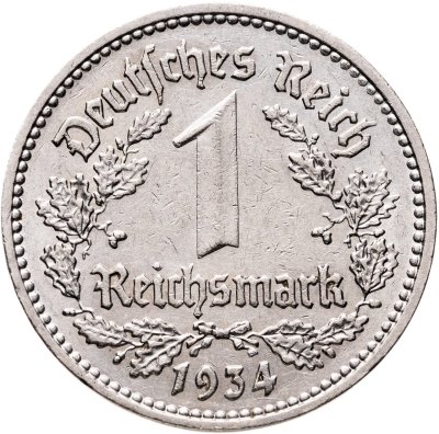 купить Германия, Третий рейх 1 рейхсмарка 1934 Е