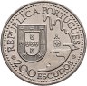 Купить Португалия 200 эскудо (escudos) 1993 "450 лет с момента первой высадки в Японии на острове Танегасима"