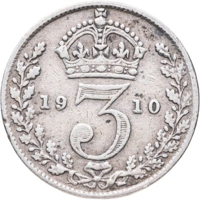 купить Великобритания 3 пенса (pence) 1910