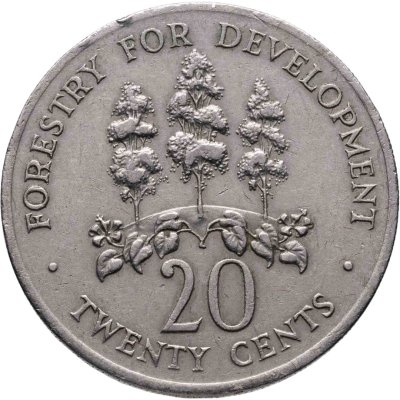купить Ямайка 20 центов (cents) 1976 ФАО - FORESTRY FOR DEVELOPMENT