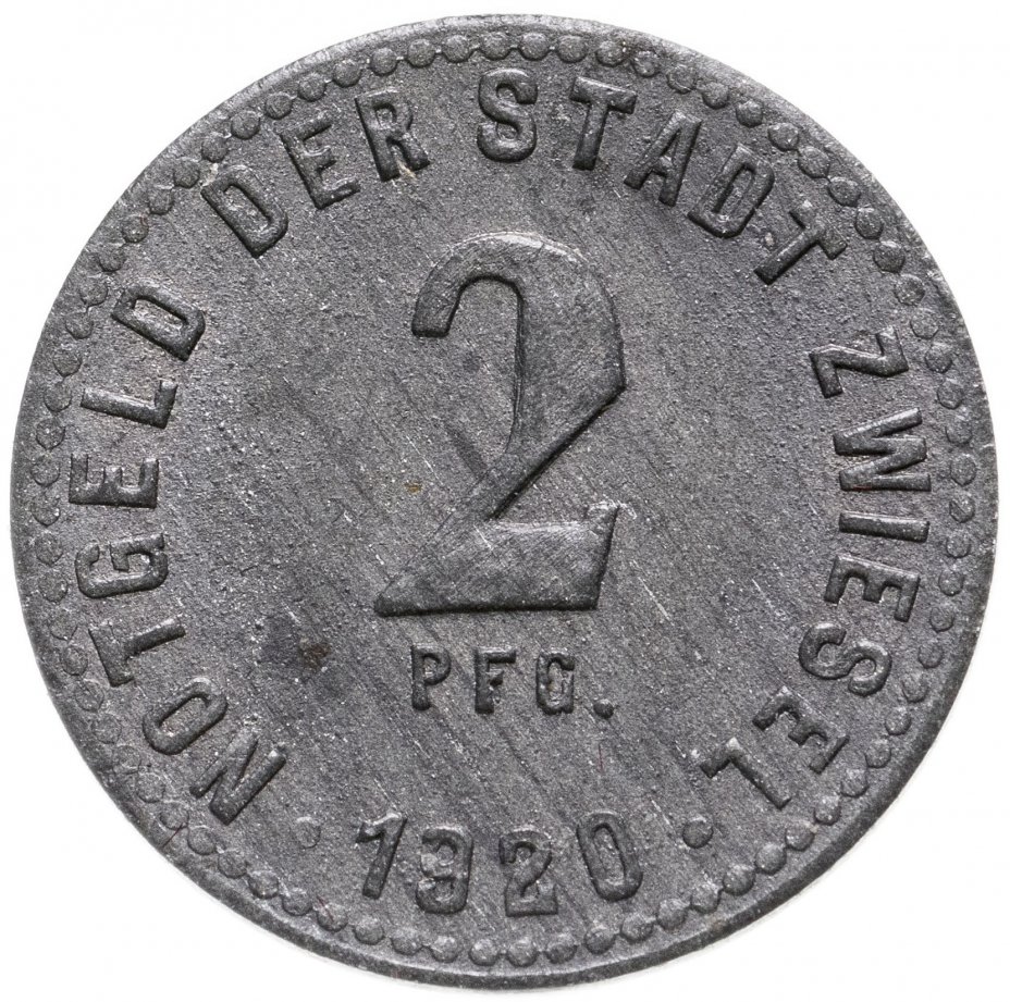 купить Германия (Цвизель) нотгельд 2 пфеннига 1920