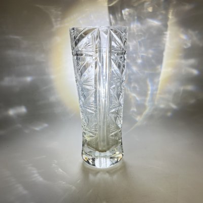 купить Вазочка с геометрическим декором, хрусталь, пресс, СССР, 1970-1990 гг.