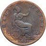 Купить Великобритания 1/2 пенни (penny) 1891