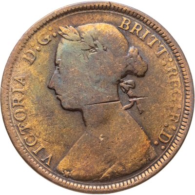 купить Великобритания 1/2 пенни (penny) 1891
