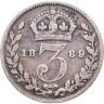 Купить Великобритания 3 пенса (pence) 1889