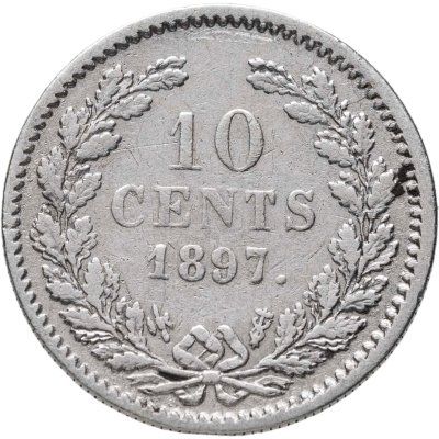 купить Нидерланды 10 центов (cents) 1897