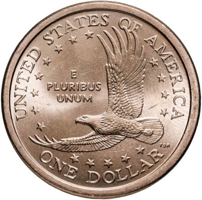 купить США 1 доллар (dollar) 2005 "Sacagawea dollar (Сакагавея доллар - парящий орёл)", знак монетного двора "P" - Филадельфия