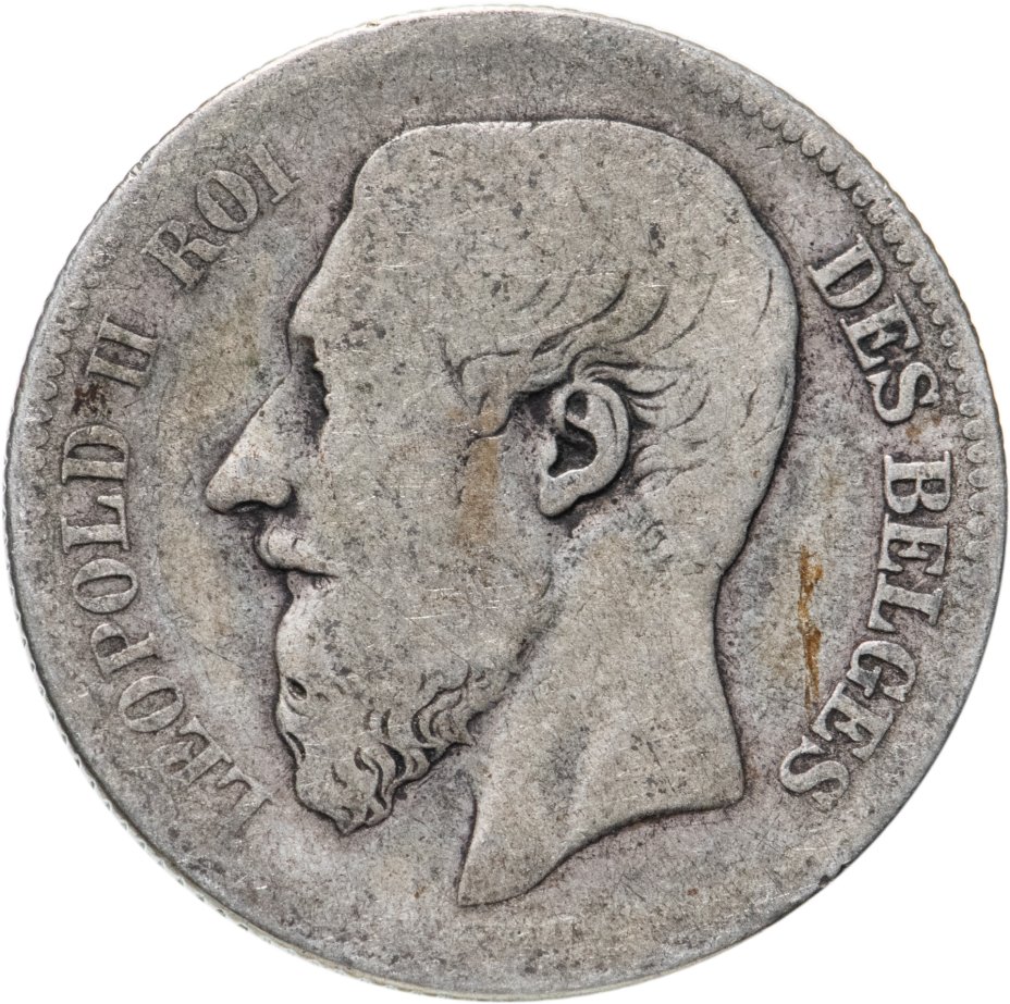 купить Бельгия 2 франка (francs) 1866-1867, случайный год