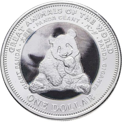 купить Фиджи 1 доллар 2009 "Великие животные мира - Панда"