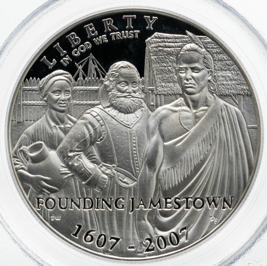 купить США 1 доллар (dollar) 2007 P 400th Anniversary Jamestown (400 лет со дня основания Джеймстауна)