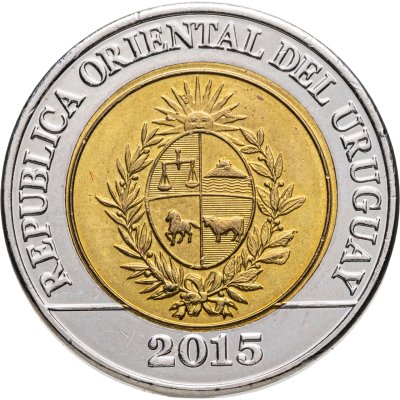 купить Уругвай 10 песо (pesos) 2015