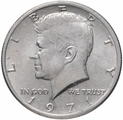 Купить США 1/2 доллара (50 центов, half dollar) "Кеннеди" 1971-2020, случайный год
