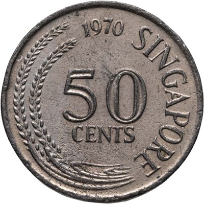 купить Сингапур 50 центов (cents) 1970